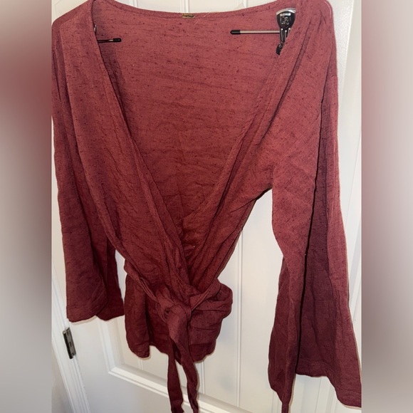 FP Movement by Free People Terracotta Wrap Blouse - Picture 8 of 13